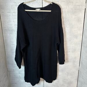 Cato established 1946 women’s black sweater loose knit coastal grandma plus size